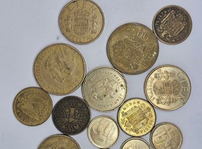 Spain Pesetas big coin lot