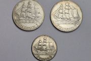 Poland 2 and 5 zlotych coins 1936 sailing ship
