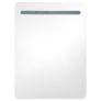 LED Bathroom Mirror Cabinet Concrete Grey 60x11x80 cm Image 2