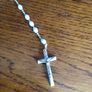 Vintage pale blue  Rosary beads Image 3