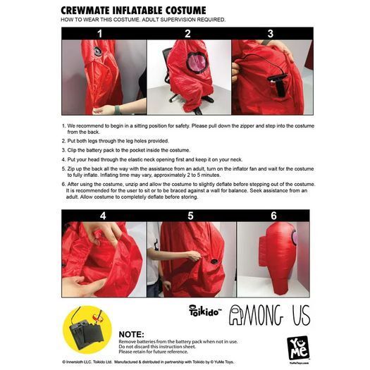 Official Among Us One Size Fits Most Kids Halloween