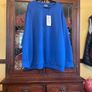 SAMOON Reduced new sapphire blue sweatshirt in a love,y sift fabric . Length is 31 inches Image 3
