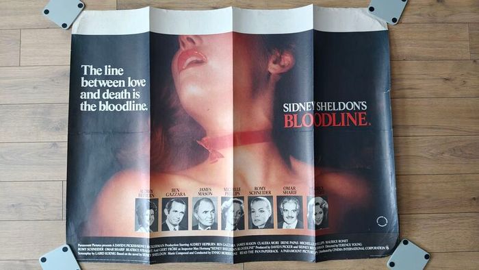 Sidney Sheldon Bloodline Poster /  Audrey Hepburn