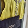MONSOON Originals colour block black and lime dress Sz 14 UK - Rrp 160 (New) Image 2