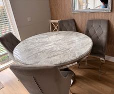 marble table