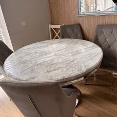 marble table