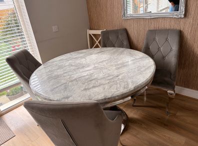 marble table
