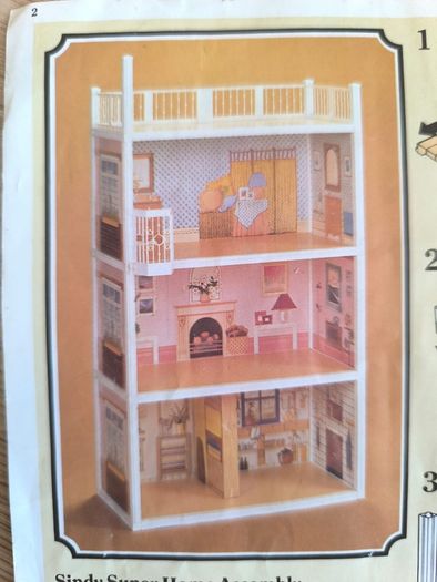 Vintage Pedigree Sindy Super Home Dolls House Set With Instructions