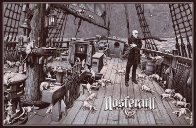 Nosferatu Screen Print Chris Weston 24x36 Apollo Gallery