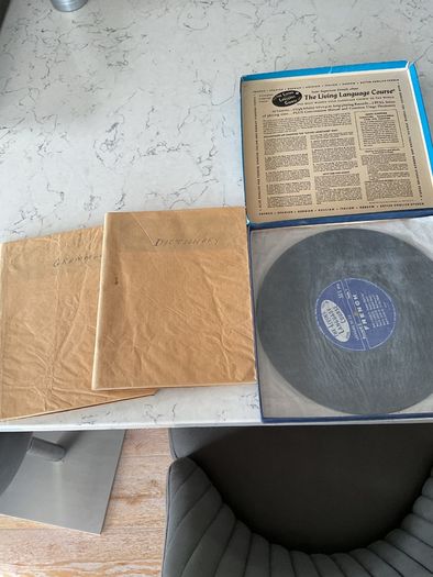 Vintage Living French A Complete Language Course Vinyl Record Set