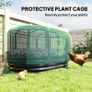 Galvanised Raised Garden Bed Kit with Self Watering System and Mesh Cover, Garden Boxes, 6x3Ft, Dark Grey and Green Image 4