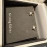 silver star earrings Image 3