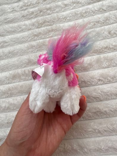 Little Live Pets Scruff-a-lots Cutie Cuts Series 2 Pink Unicorn Soft Plush approx. 11 cm. Used Please see photos