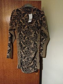 Zara roll neck dress