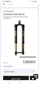 FOX podium factory fork