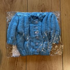 Hand knitted baby cardigan 0-6m Brand New