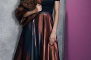 Coast Fran Metallic Stripe Dress