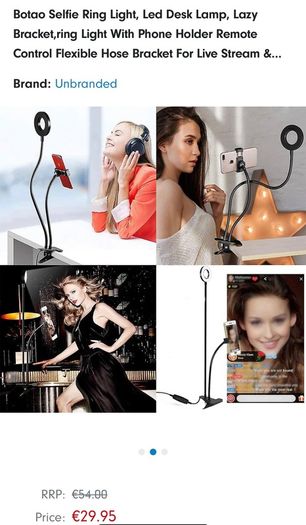 Aurora Flex LED Ring Light & Phone Holder Clip