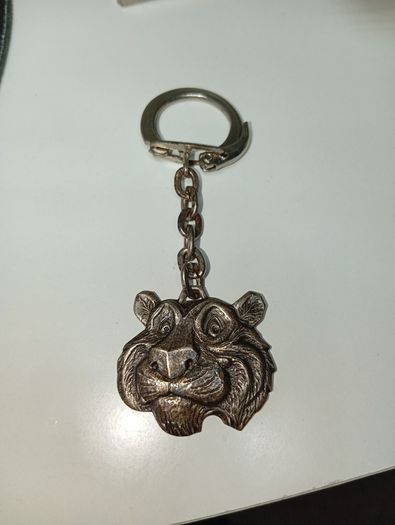 Vintage Esso Tiger Key Ring Vintage Collectible Keychain 1960/70S