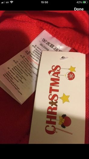 Dogs new Xmas suit size L