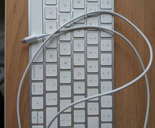 Apple keyboard and magic trackpad