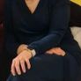 M&S Dress - Midnight Blue with tiny sparkly detail - Comfy Size 10 Image 8