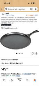 Lodge cast iron 26cm