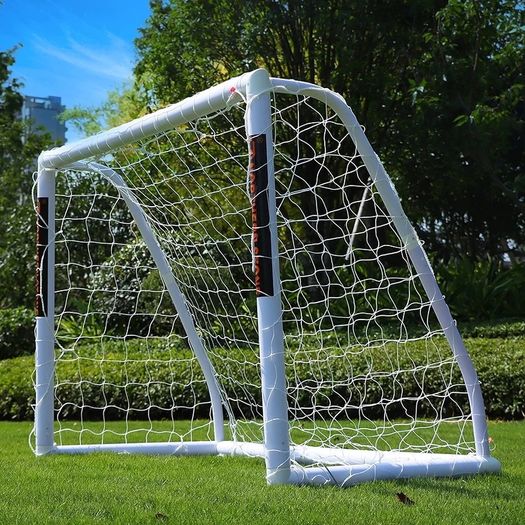 Ultimate All Weather uPVC Football Goal 6ft x 4ft Garden Portable Football Goals 70mm Thick PVC Goal Posts + Football Net Integrated Locking System