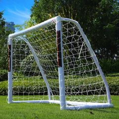 Ultimate All Weather uPVC Football Goal 6ft x 4ft Garden Portable Football Goals 70mm Thick PVC Goal Posts + Football Net Integrated Locking System