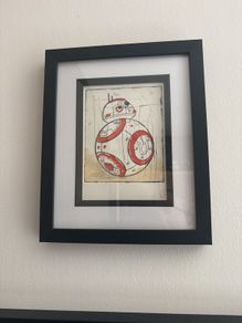 Star Wars BB8 original art Etching
