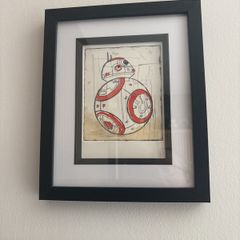 Star Wars BB8 original art Etching