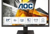 AOC Pro-line E2475SWJ - LCD Computer Monitor - 24 Inches - 1920 x 1080 Full HD (1080p) - TN - 250 cd/m2 - 1000:1 - 2 ms - HDMI, DVI, VGA - speakers - black