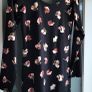 Miss Selfridge black floral print mini dress Sz 14UK Image 2