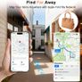 Air Tracker Tags-4 Pack, Bluetooth Tracker Works with Apple Find My APP (iOS Only), Smart Tag with Protective Case, Keys Finder and Item Finder for Luggage, Backpack, Suitcases, Replaceable Battery Image 4