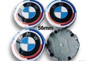 x4 BMW 50th Anniversary Centre Caps Blue/ White 56mm g20 g30