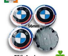 x4 BMW 50th Anniversary Centre Caps Blue/ White 56mm g20 g30
