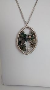 Gemstone Tree of Life Wire Wrap Pendant