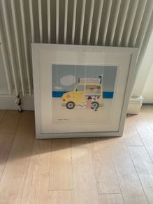 Framed seaside picture