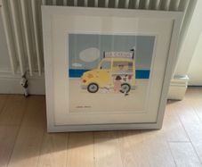 Framed seaside picture