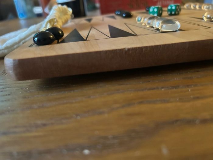 Backgammon set (wooden board)