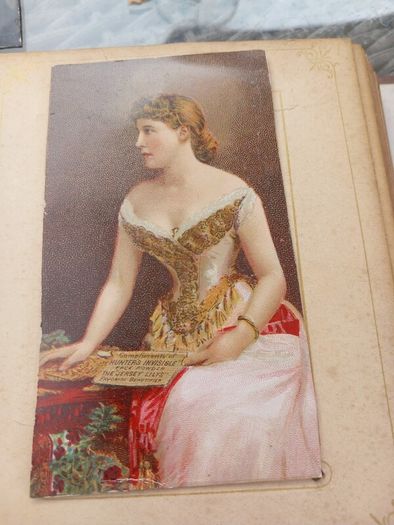 1880s album for photography, antique, D18 post 8e
