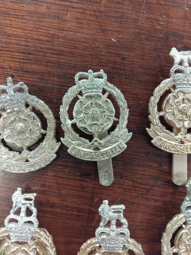 Vintage Metal Army Badges
