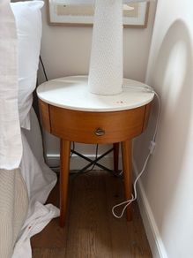 West elm Penelope side table pair used excellent condition