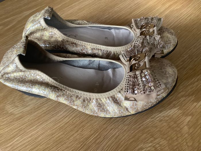 Ecco Low Wedge Ballerina Shoes