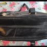 Stylish Large Bally Black Leather Bag Image 4