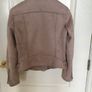 Dusky Pink Suede Biker Jacket Image 4