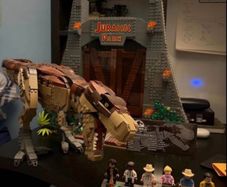 Lego Jurassic Park - T-rex rampage and gate