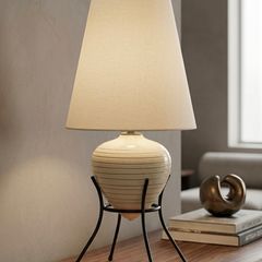 mid century honeycomb lamp