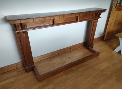 mahogany fire surround