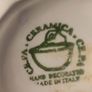 Vintage C.E.P.A. ceramic hand decorated made in Italy 5 section dip tray harvest leaves Image 8